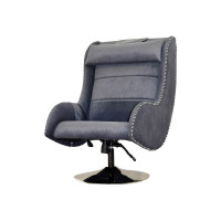 Дизайнерское массажное кресло EGO Max Comfort EG3003 Серый (Микрошенилл)