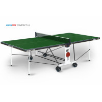 Теннисный стол Compact LX green - усовершенствованная модель стола для использования в помещениях