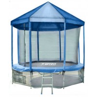 Батут Optifit Like Blue 10ft с синей крышей