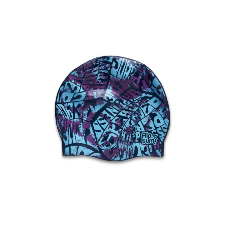 Шапочка для плавания SPEEDO FLIPTURNS REVERSIBLE CAP шапочка двустор.((C828) син/гол, one size)