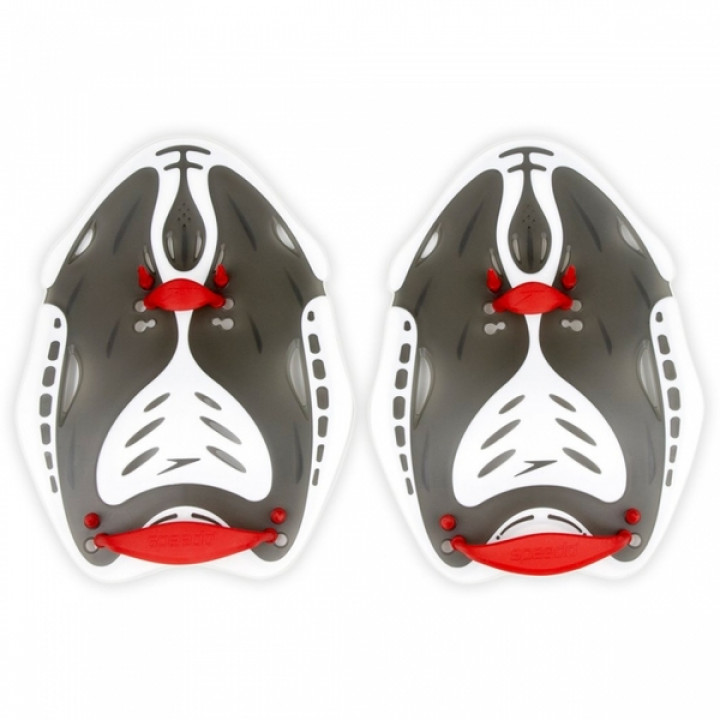 Лопатки для плавания SPEEDO BIOFUSE POWER PADDLE ((0004) красн, M)