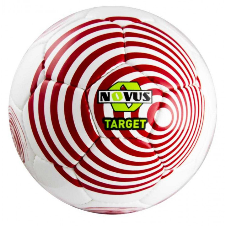 Мяч футбольный Novus TARGET, PVC, бел/красн, р.5 , р/ш, окруж 68-71